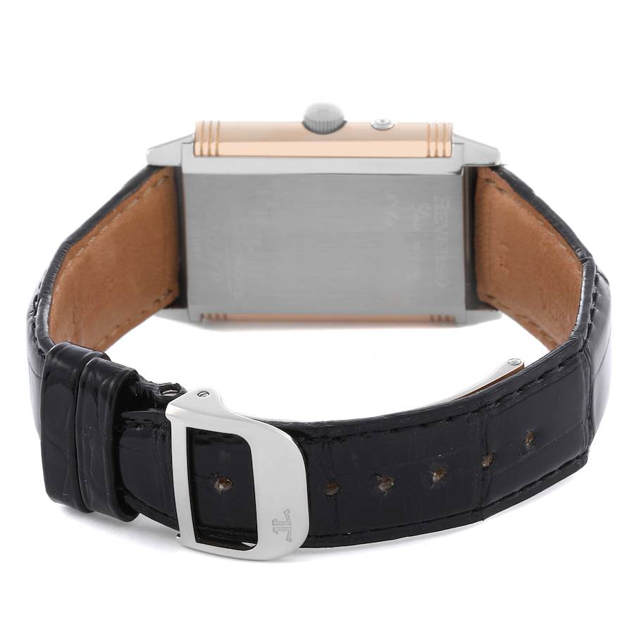 Jaeger LeCoultre Reverso Duo Limited Edition Rose White Gold Mens Watch 270.0.54.A