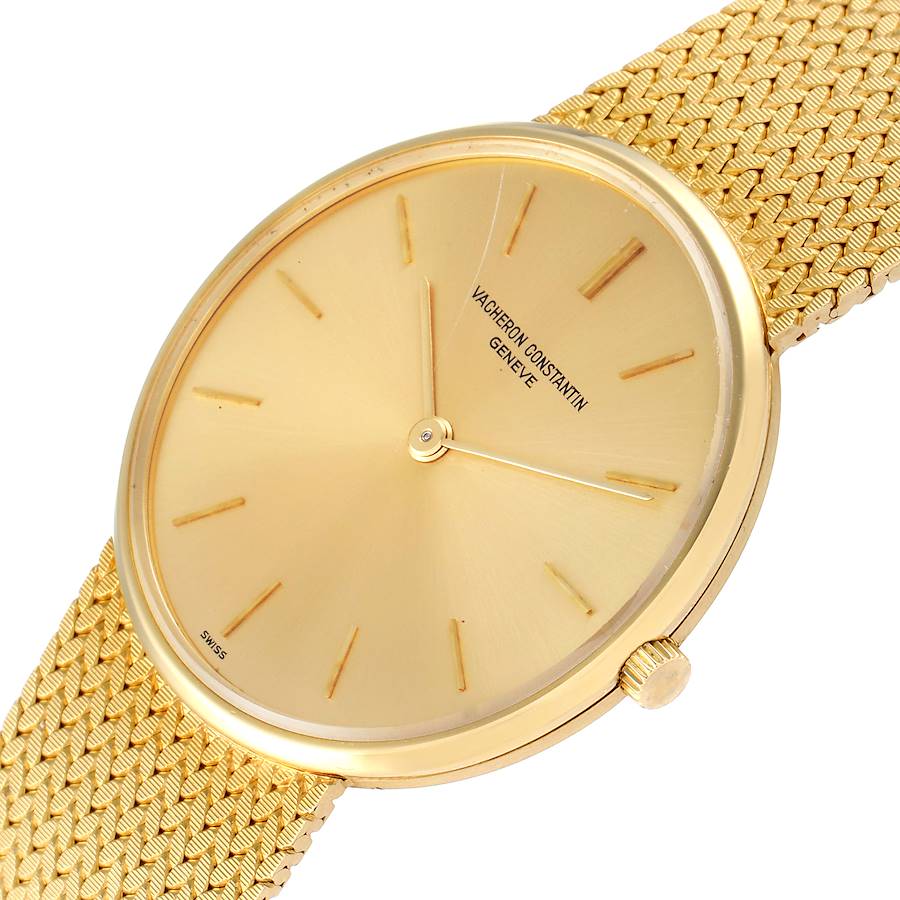 Vacheron Constantin Patrimony Yellow Gold Vintage Mens Watch 6872