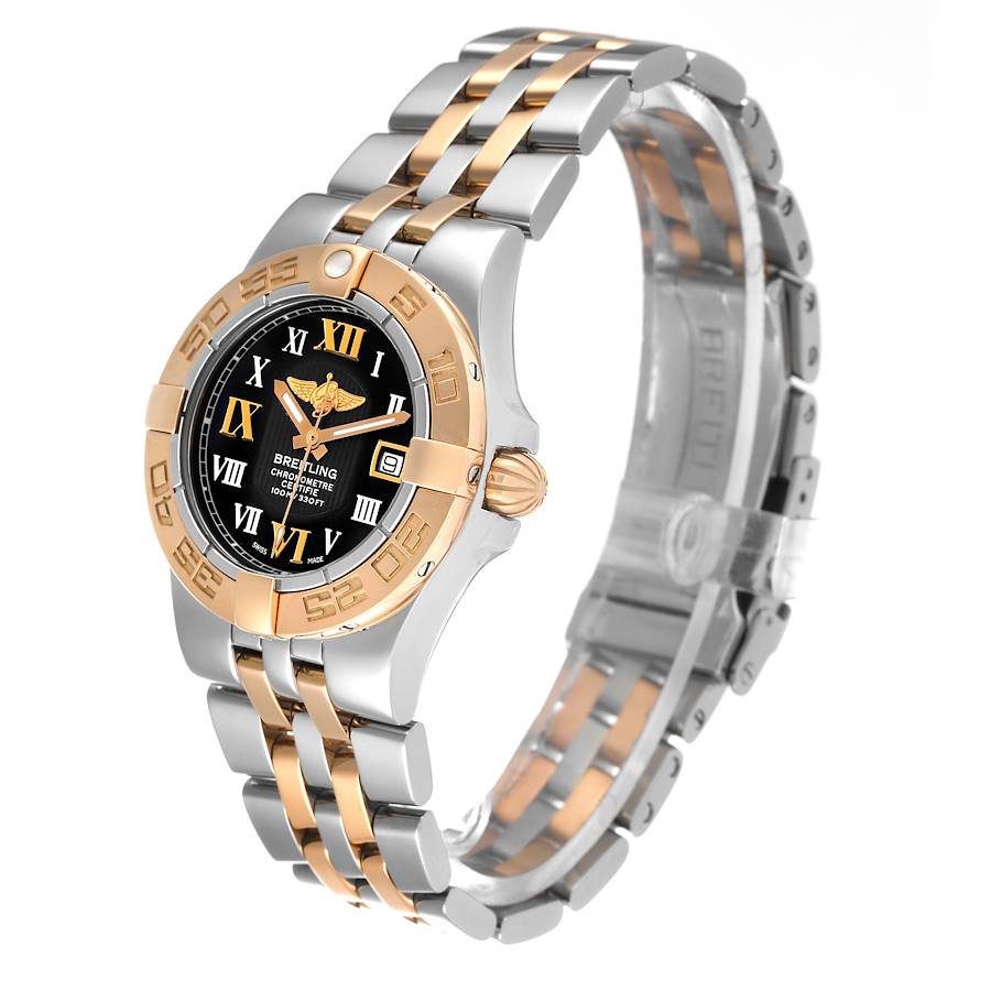 Breitling Galactic 30 Steel Rose Gold Diamond Womens Watch C71340