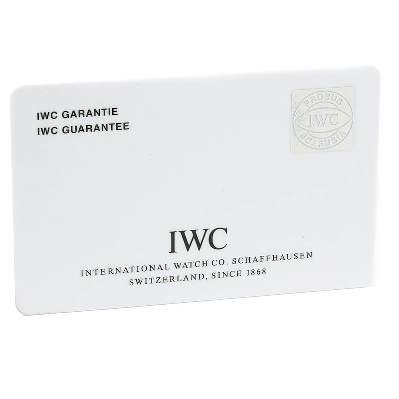 IWC Portuguese Black Dial Manual Wind Steel Mens Watch IW545407