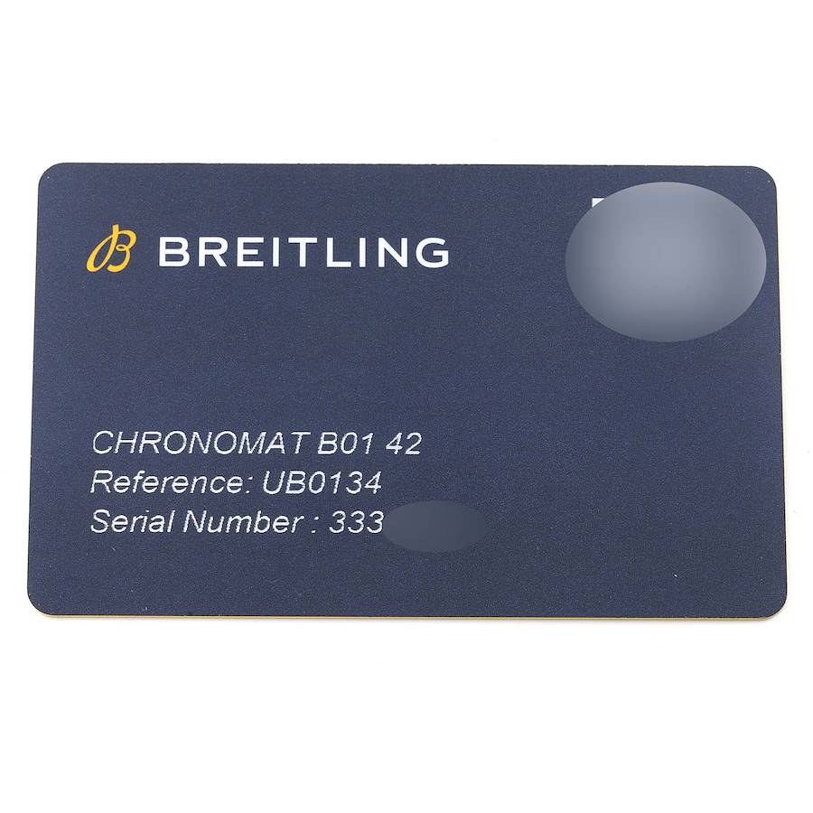 Breitling Chronomat B01 Steel Rose Gold Grey Dial Mens Watch UB0134