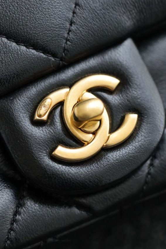 CHANEL CF Double Pearl Black