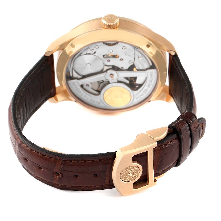 IWC Portuguese Tourbillon Mystere Retrograde Rose Gold Mens Watch IW504402