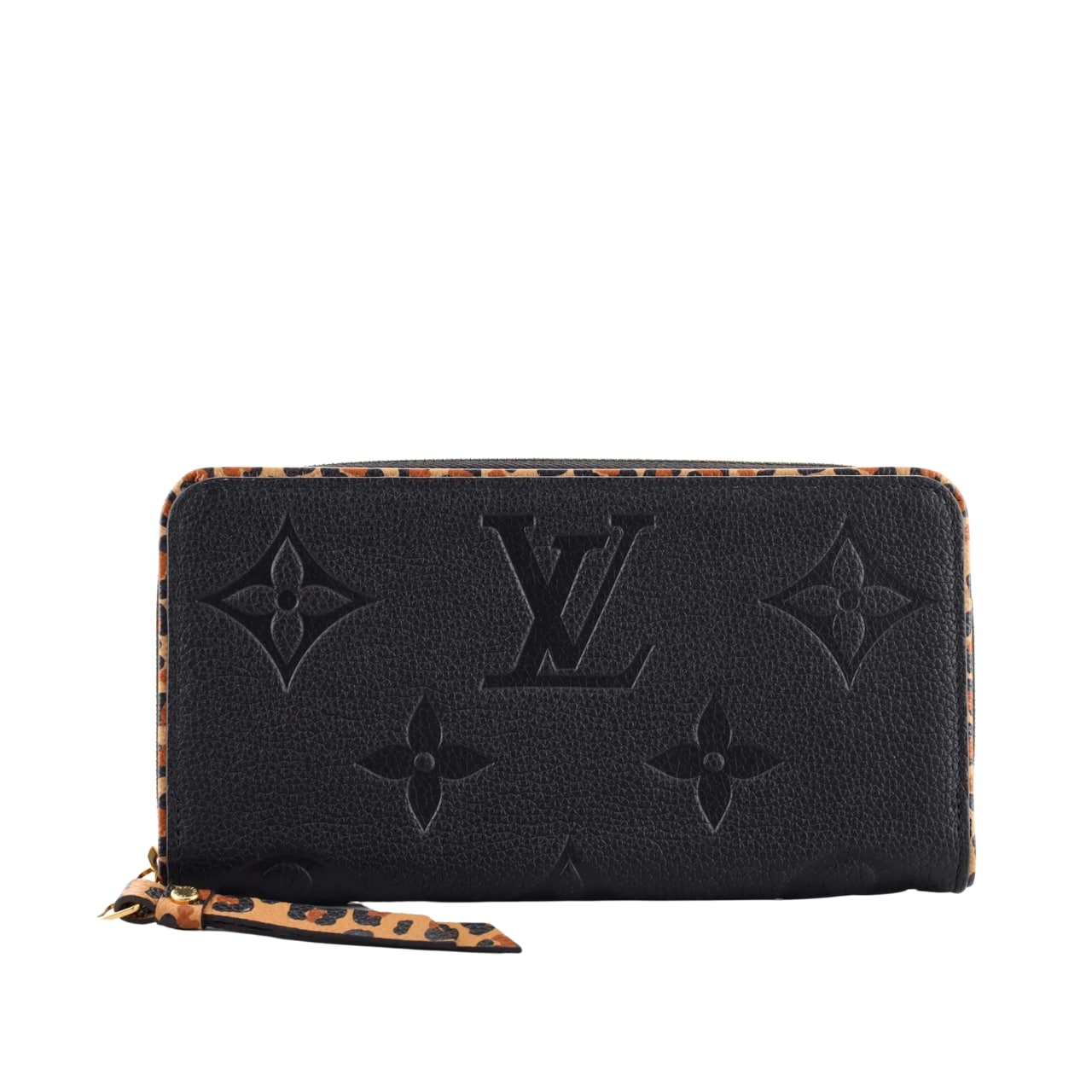 Louis Vuitton Zippy Wallet Wild At Heart Monogram Empreinte Giant Black 19cm M80680
