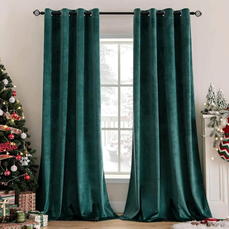 Custom Velvet Luxury Blackout Curtains  (2 Panels) - Grommet