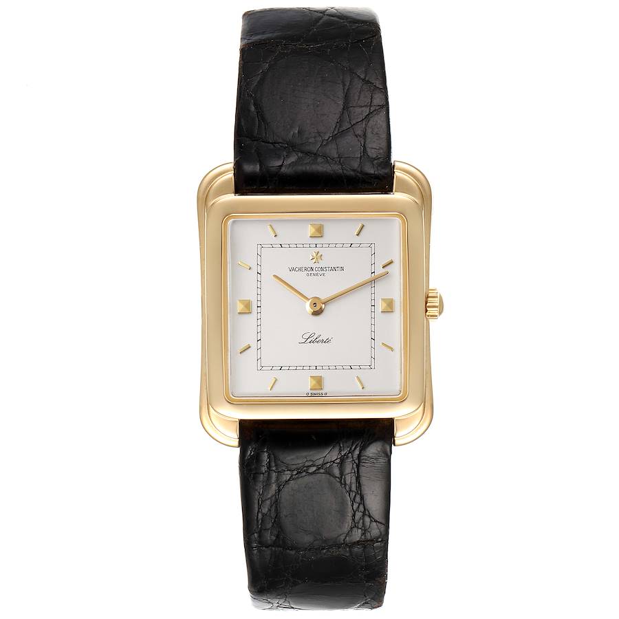 Vacheron Constantin Liberte 18K Yellow Gold Silver Dial Mens Watch 31100