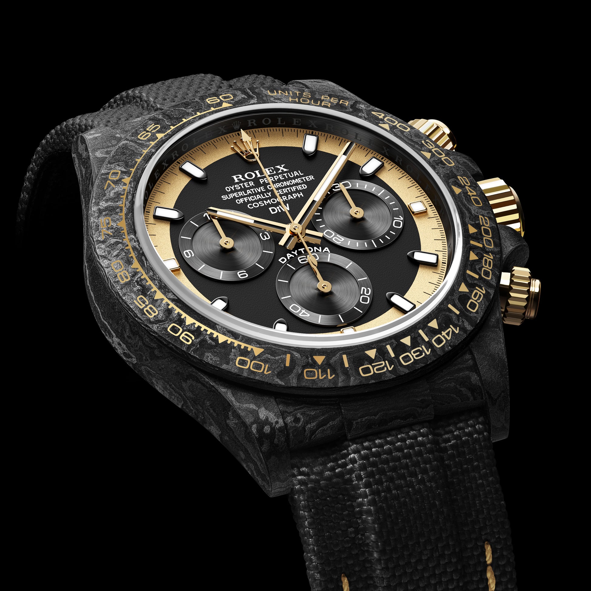 Carbon Cream Invert Gold
