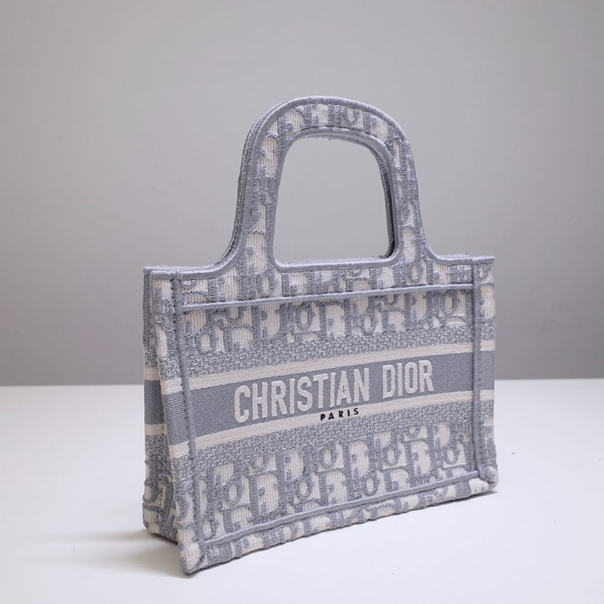 Replica Dior Tote Book Mini Cd Grey