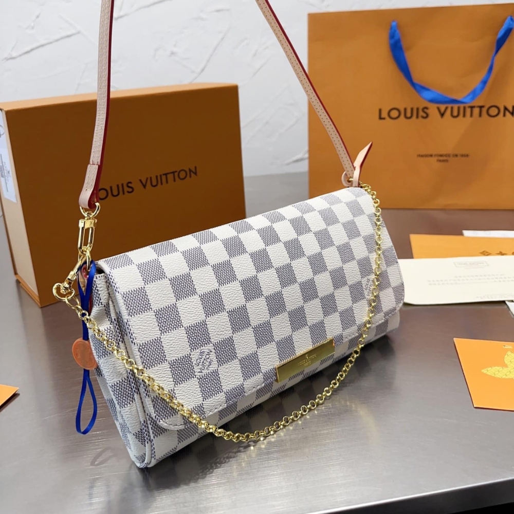 Louis Vuitton Favorite MM Damier Azur 25Cm N41275