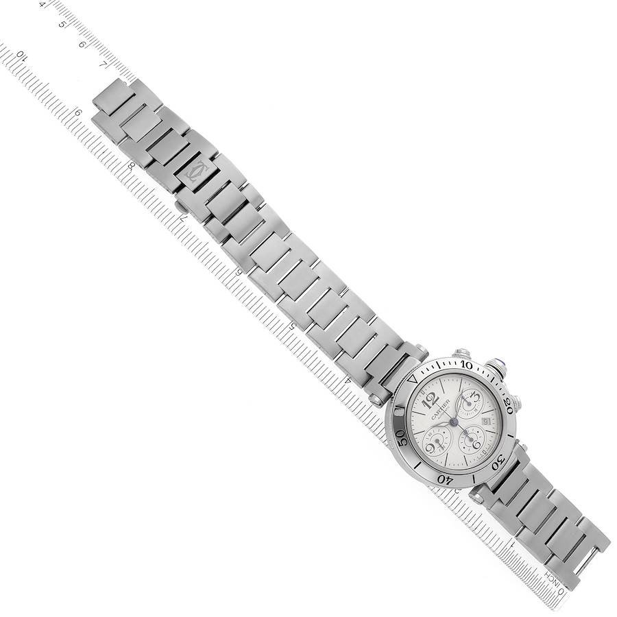 Cartier Pasha Seatimer Chronograph Steel Mens Watch W31089M7