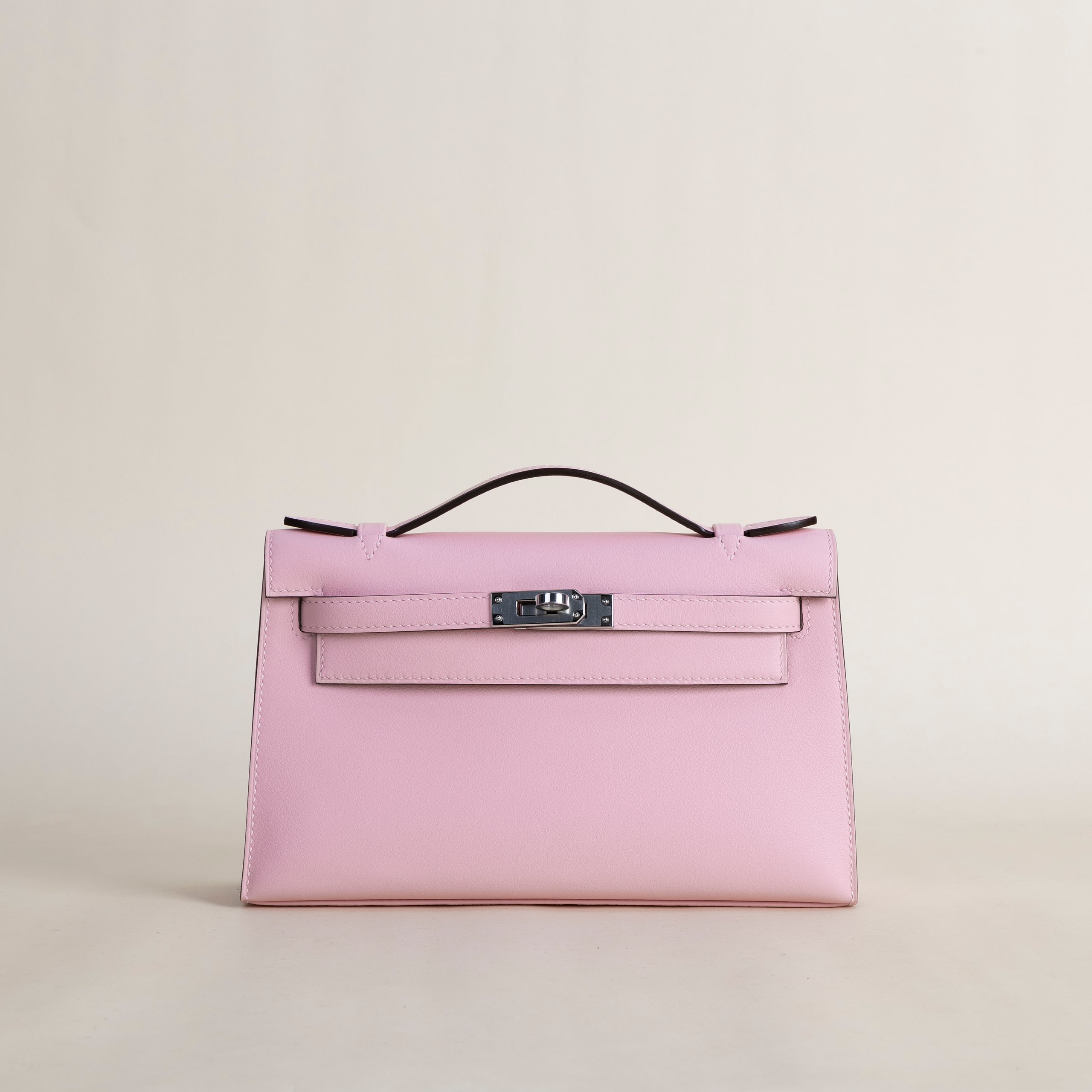 Kelly pochette swift 3Q rose sakura PHW