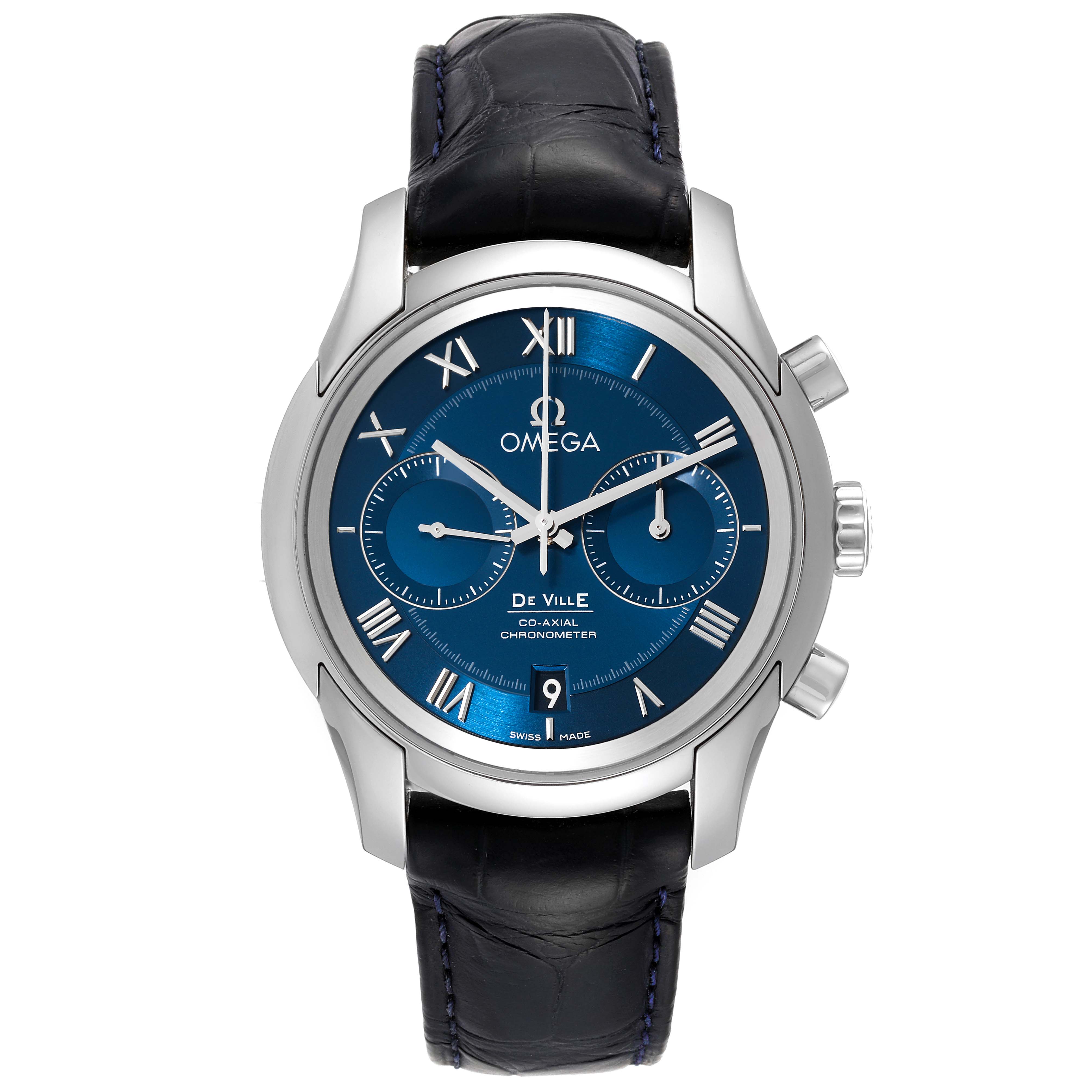 Omega DeVille 42 Blue Dial Steel Mens Watch 42.0 MM 431.13.42.51.03.001