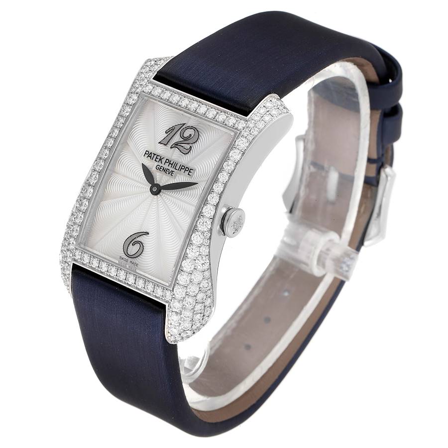 Patek Philippe Gondolo White Gold Diamond Ladies Watch 4972G
