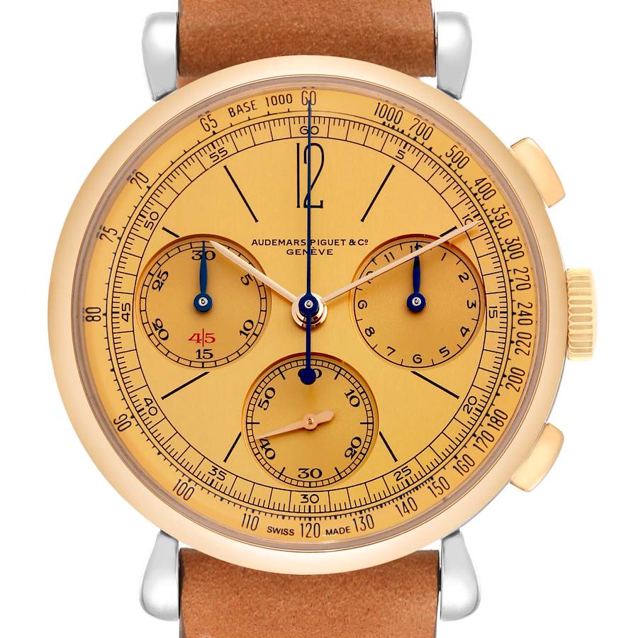 Audemars Piguet Remaster 01 Limited Edition Rose Gold Steel Mens Watch 26595SR