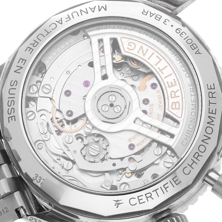 Breitling Navitimer B01 41 Green Dial Steel Mens Watch AB0139