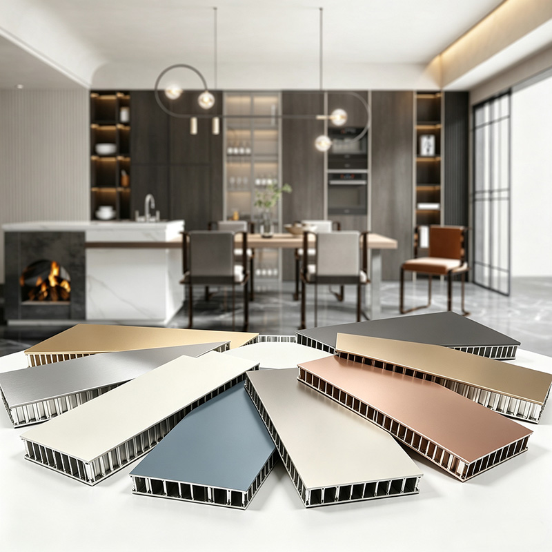 Custom Size Color Lightweight Aluminum Honeycomb Panel Water Resistant Aluminum Alloy Composite Panel for Kitchen Cabinet