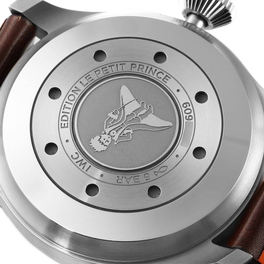 IWC Pilot Le Petit Prince Big Pilots Blue Dial Steel Mens Watch IW500916