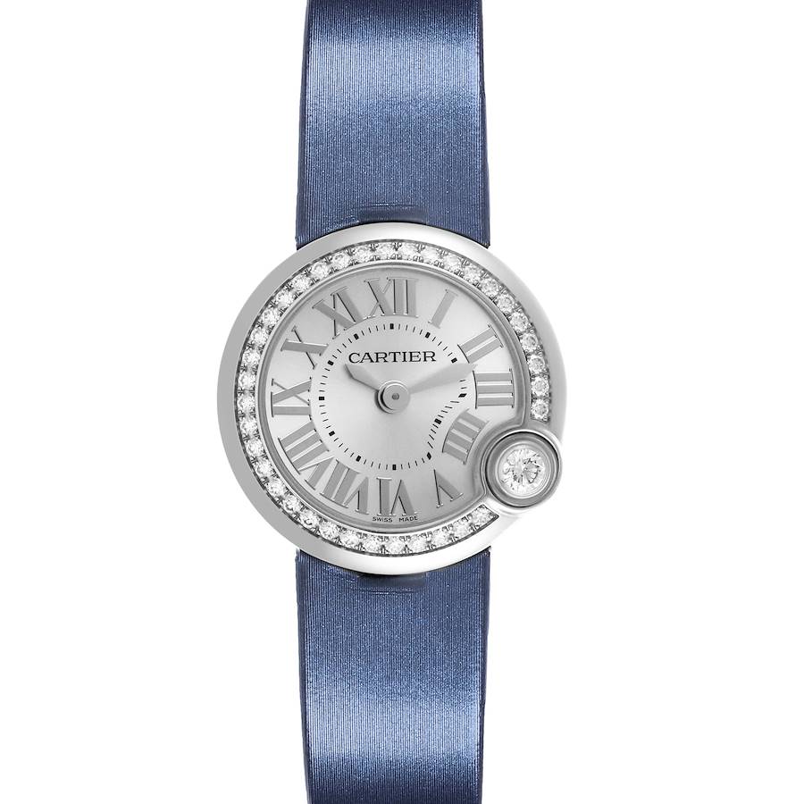 Cartier Ballon Blanc Steel Diamond Ladies Watch W4BL0002