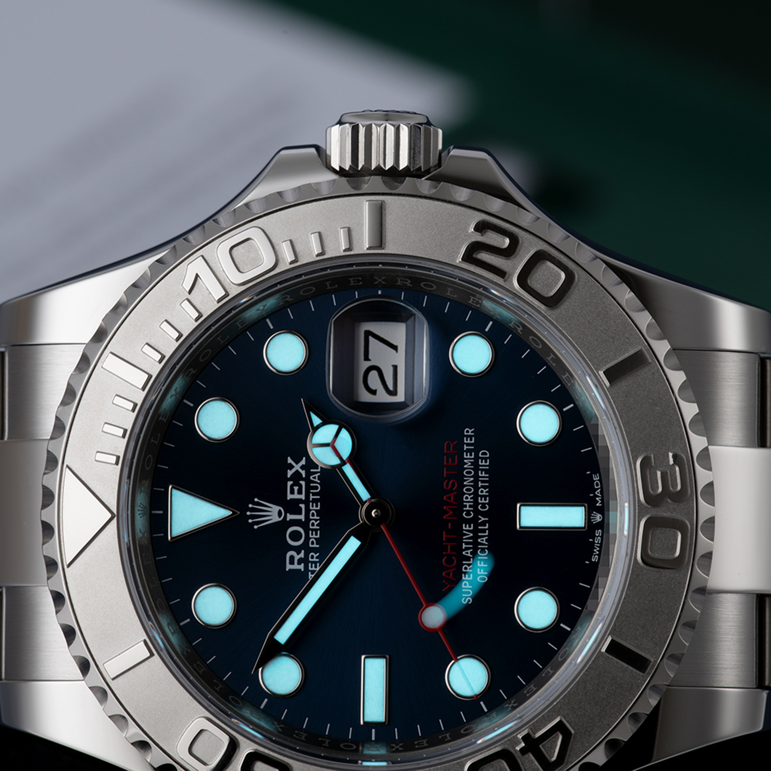Rolex Yacht-Master 40 Stainless Steel and Platinum 126622 Unworn