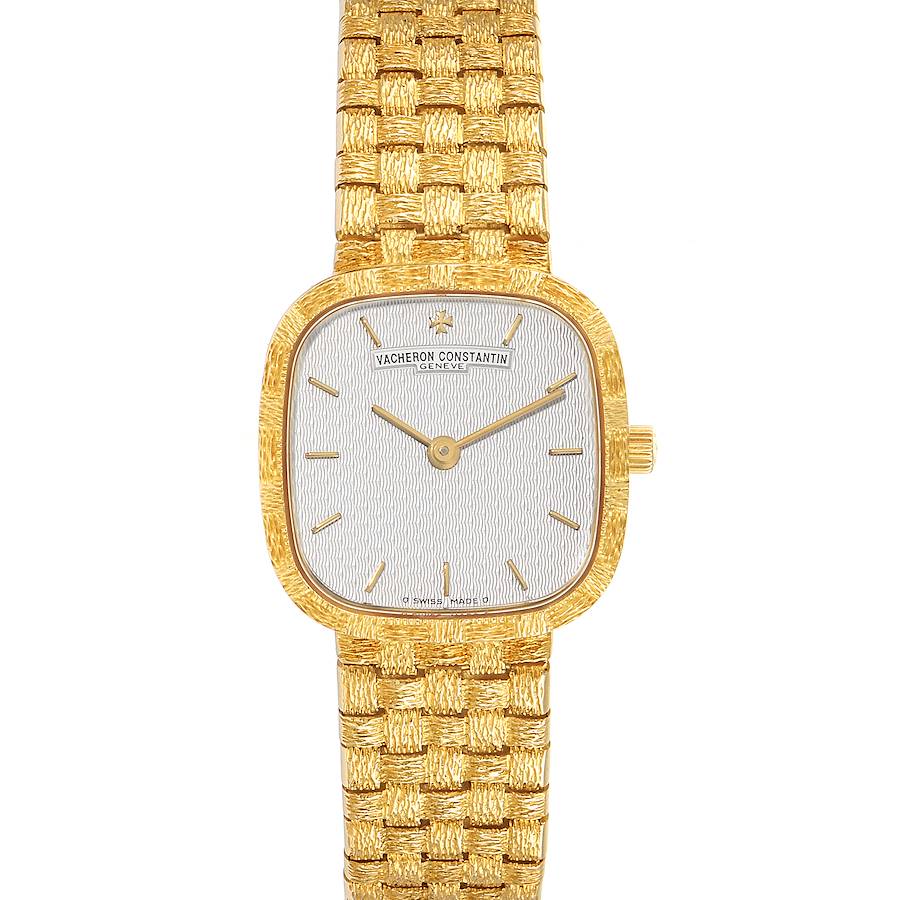 Vacheron Constantin 18K Yellow Gold Silver Dial Cocktail Ladies Watch