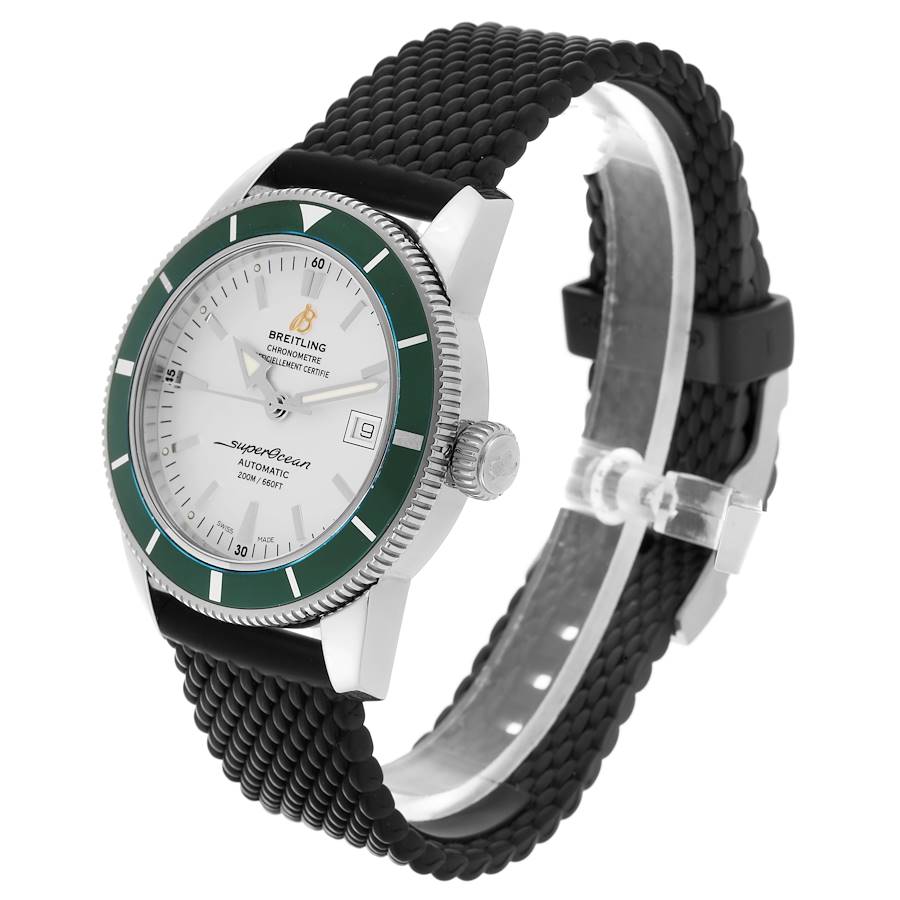 Breitling Superocean Heritage 42 Green Bezel Steel Mens Watch A17321