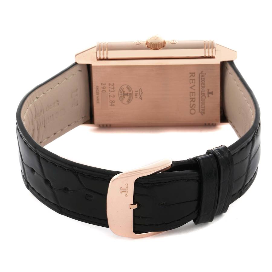 Jaeger LeCoultre Grande Reverso Calendar Rose Gold Mens Watch Q3752520 Papers