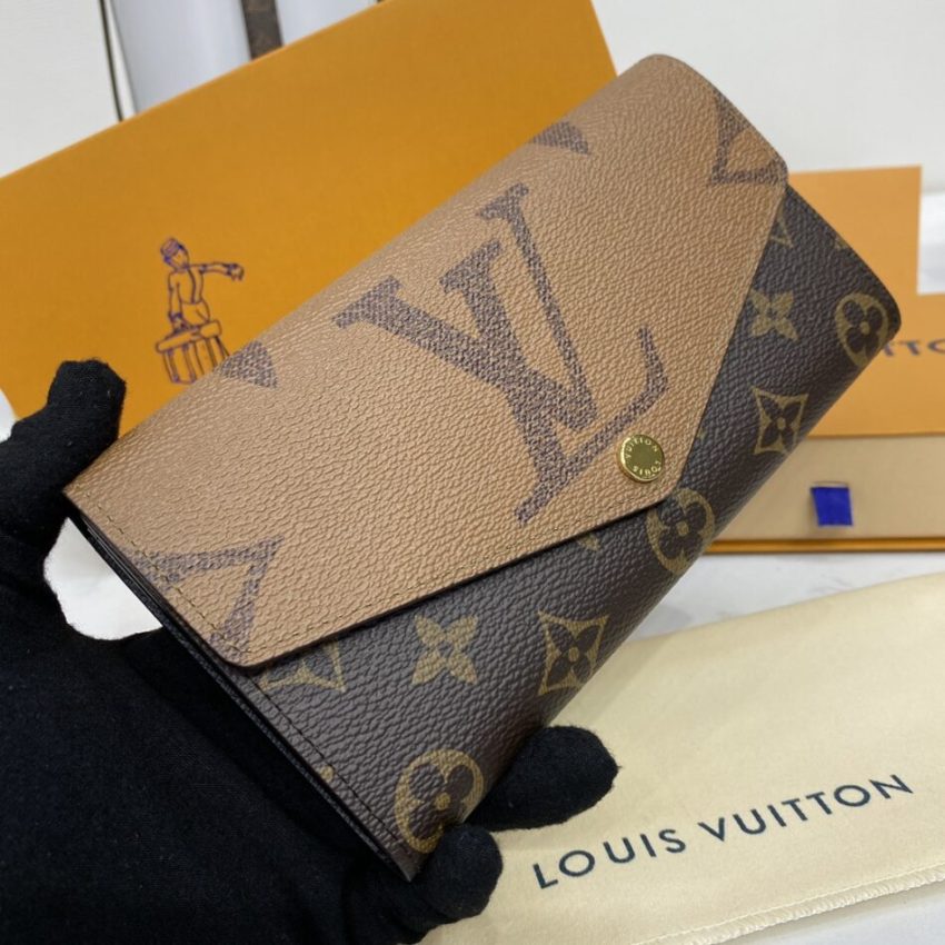 Louis Vuitton Sarah Wallet Light Brown
