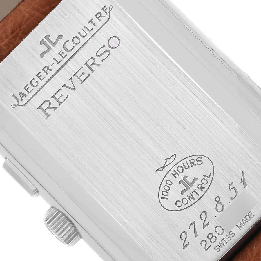 Jaeger LeCoultre Reverso Duo Day Night Steel Mens Watch 272.8.54 Q2718410