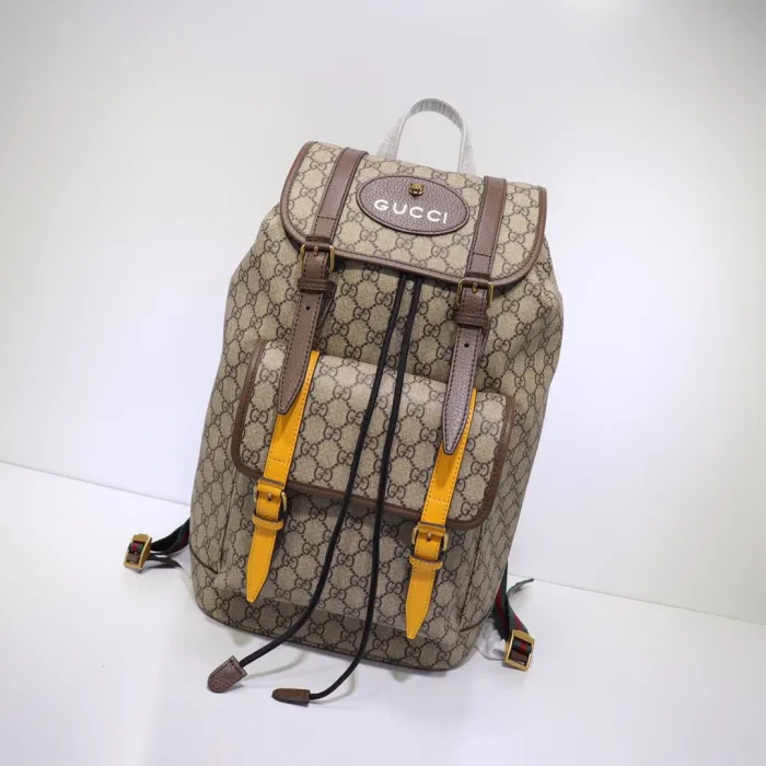Replica Gucci GG Supreme Leather Backpack