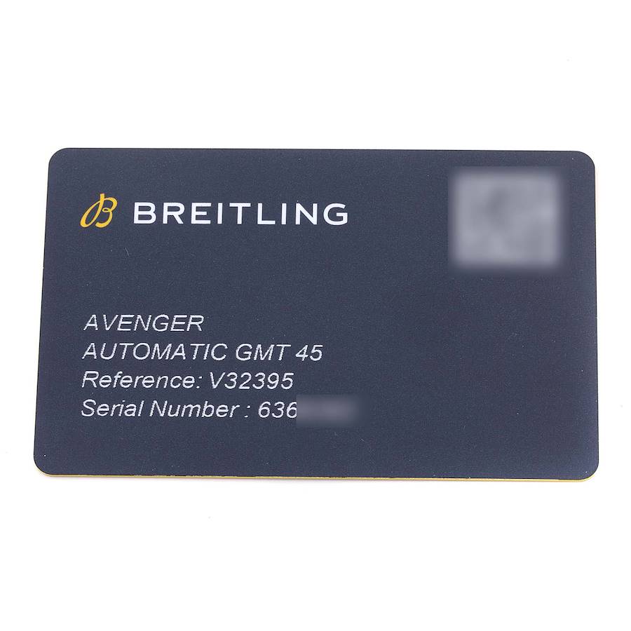 Breitling Avenger Night Mission GMT DLC Titanium Mens Watch V32395