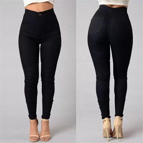 White And Black 2-in-1 Stretch Skinny Jeans Skinny High-Rise Jeans