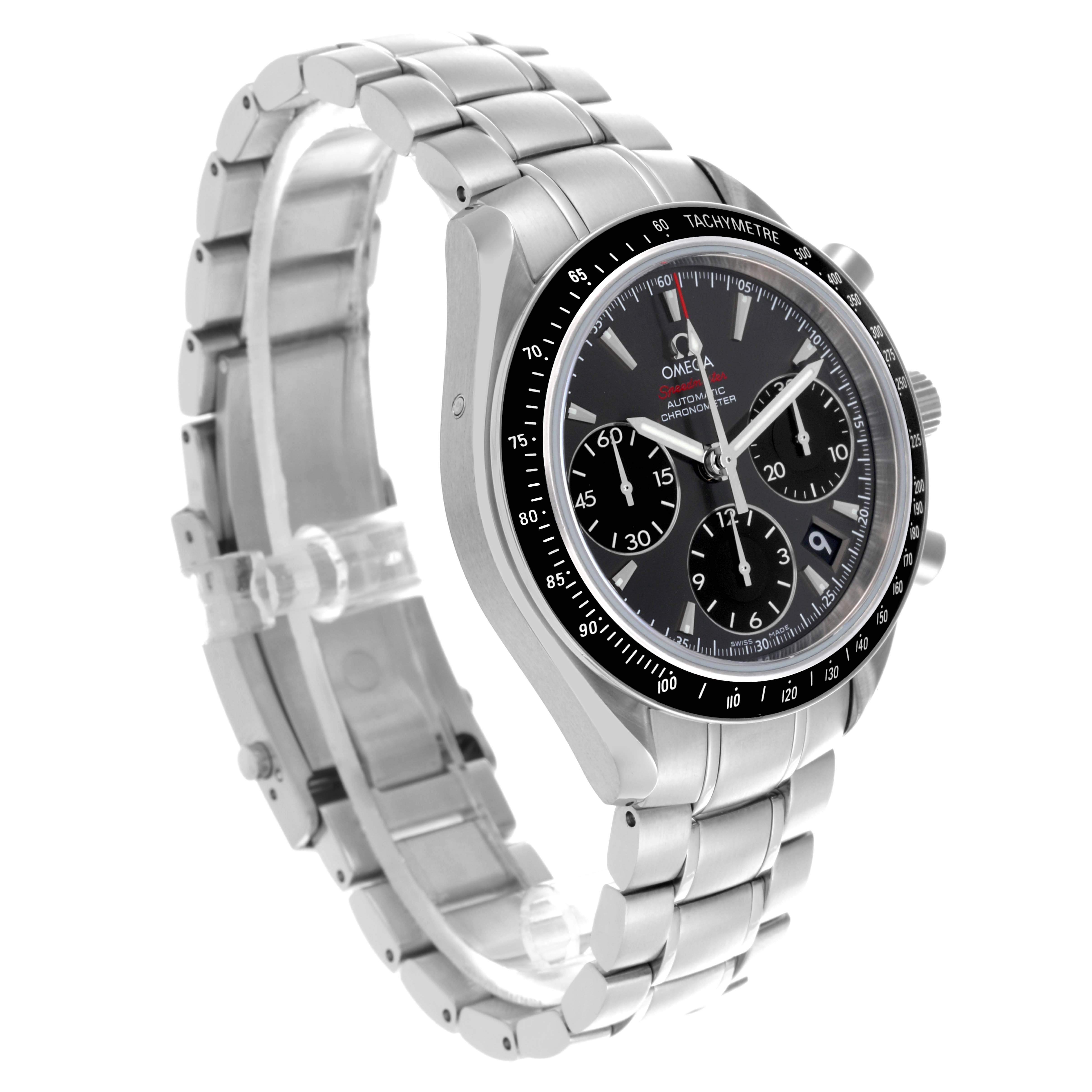 Omega Speedmaster Date Grey Dial Steel Mens Watch 40.0 MM 323.30.40.40.06.001