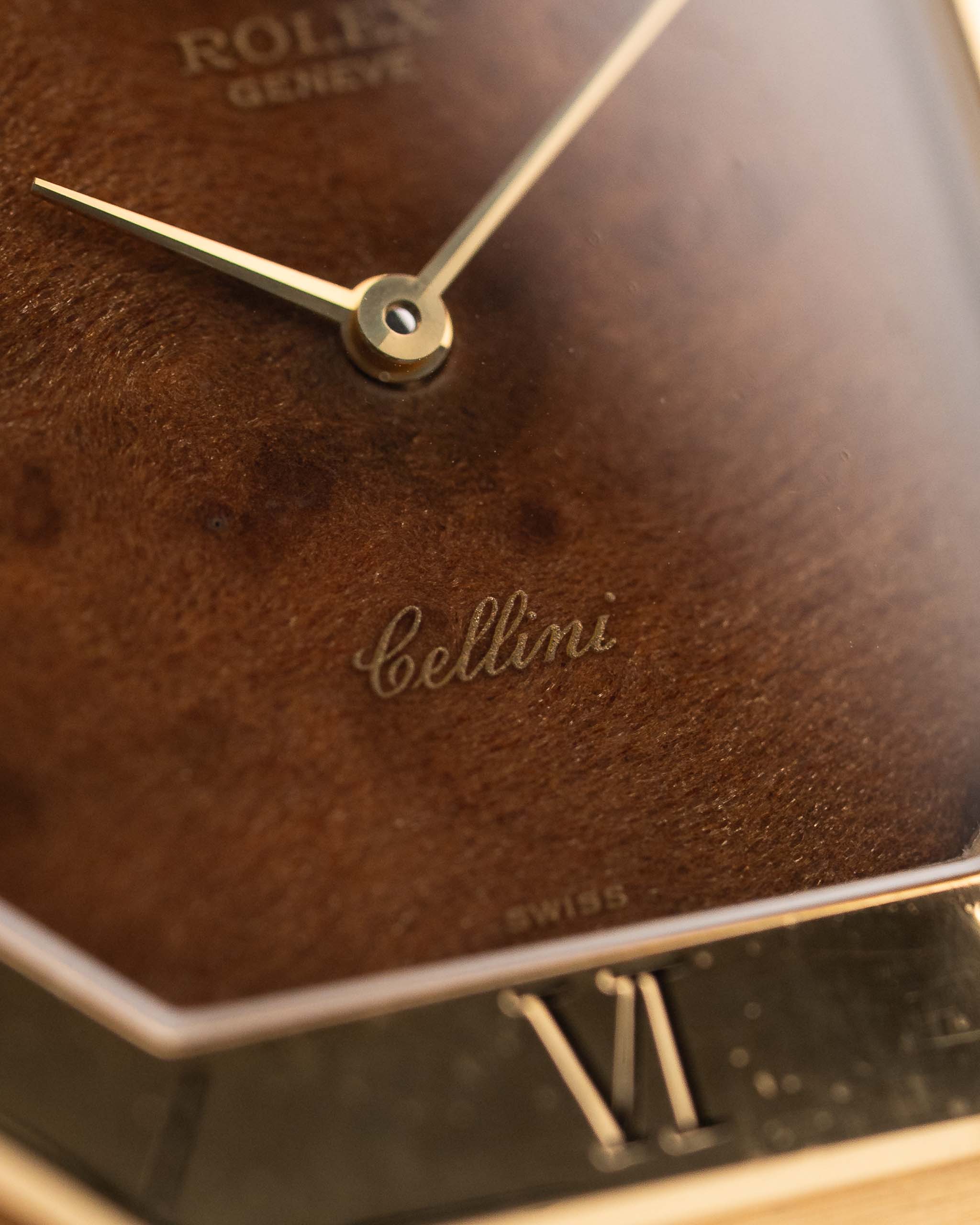 Rolex Cellini 4350 Octagon Wood 1981
