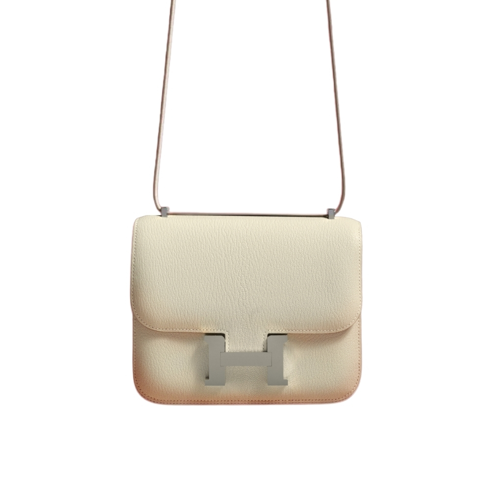 Hermes Constance Swift Silver Hardware Cream 18Cm
