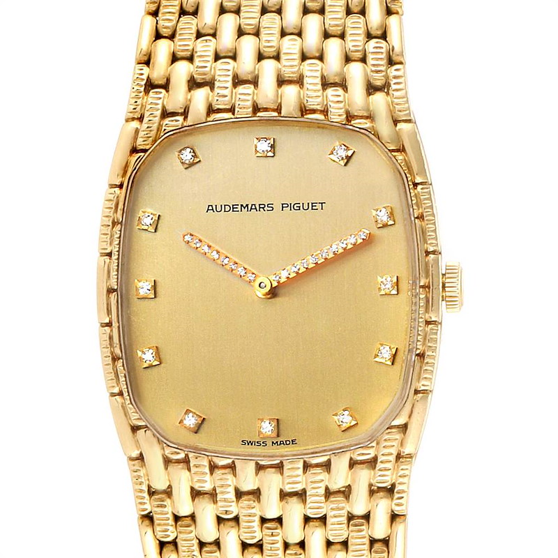Audemars Piguet 18K Yellow Gold Diamond Unisex Watch 40154