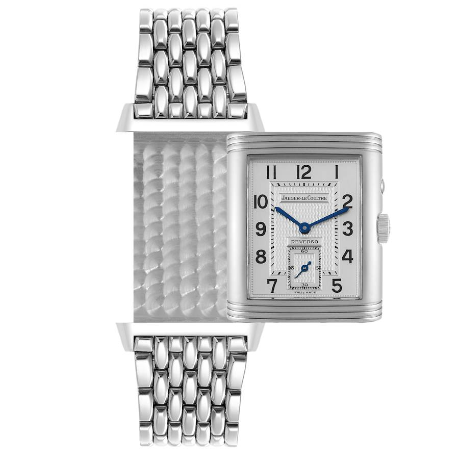 Jaeger LeCoultre Reverso Duo Day Night Steel Watch 270.8.54 Q270854
