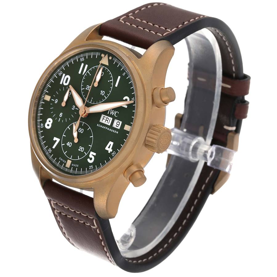 IWC Pilot Chronograph Spitfire Bronze Mens Watch IW387902