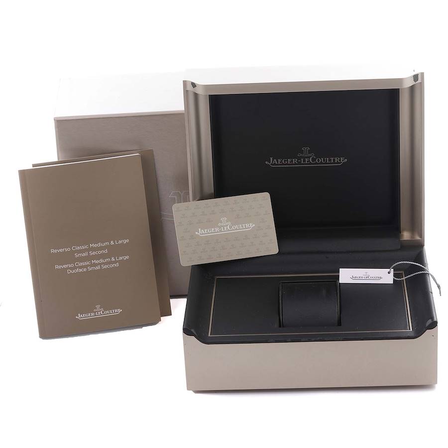 Jaeger LeCoultre Reverso Tribute Steel Mens Watch 214.8.62 Q3978480