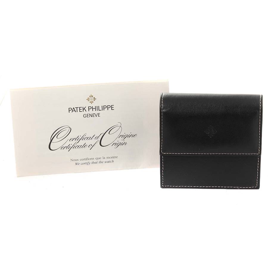Patek Philippe Calatrava Rose Gold Brown Dial Mens Watch 6000R Papers