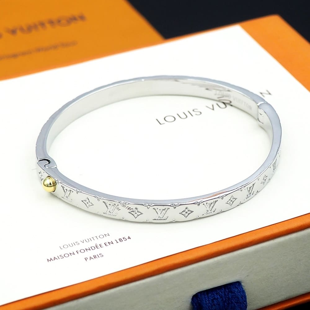 Louis Vuitton Nanogram Cuff Palladium  M00250