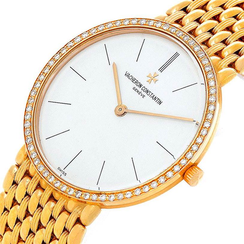 Vacheron Constantin 18K Yellow Gold Diamond Watch 33593