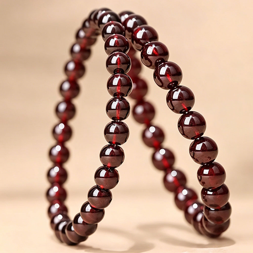GemVibra Garnet Talisman Bracelet – Grounded Vitality & Quiet Protection