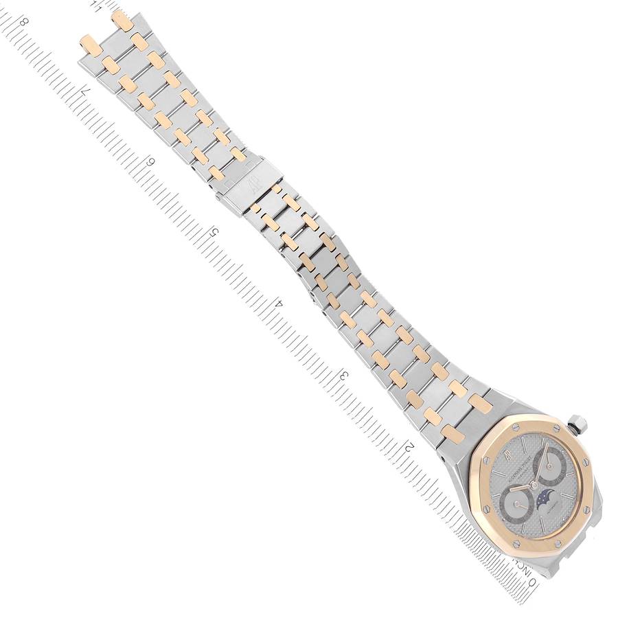 Audemars Piguet Royal Oak Moon Grey Dial Steel Yellow Gold Mens Watch 25594SA