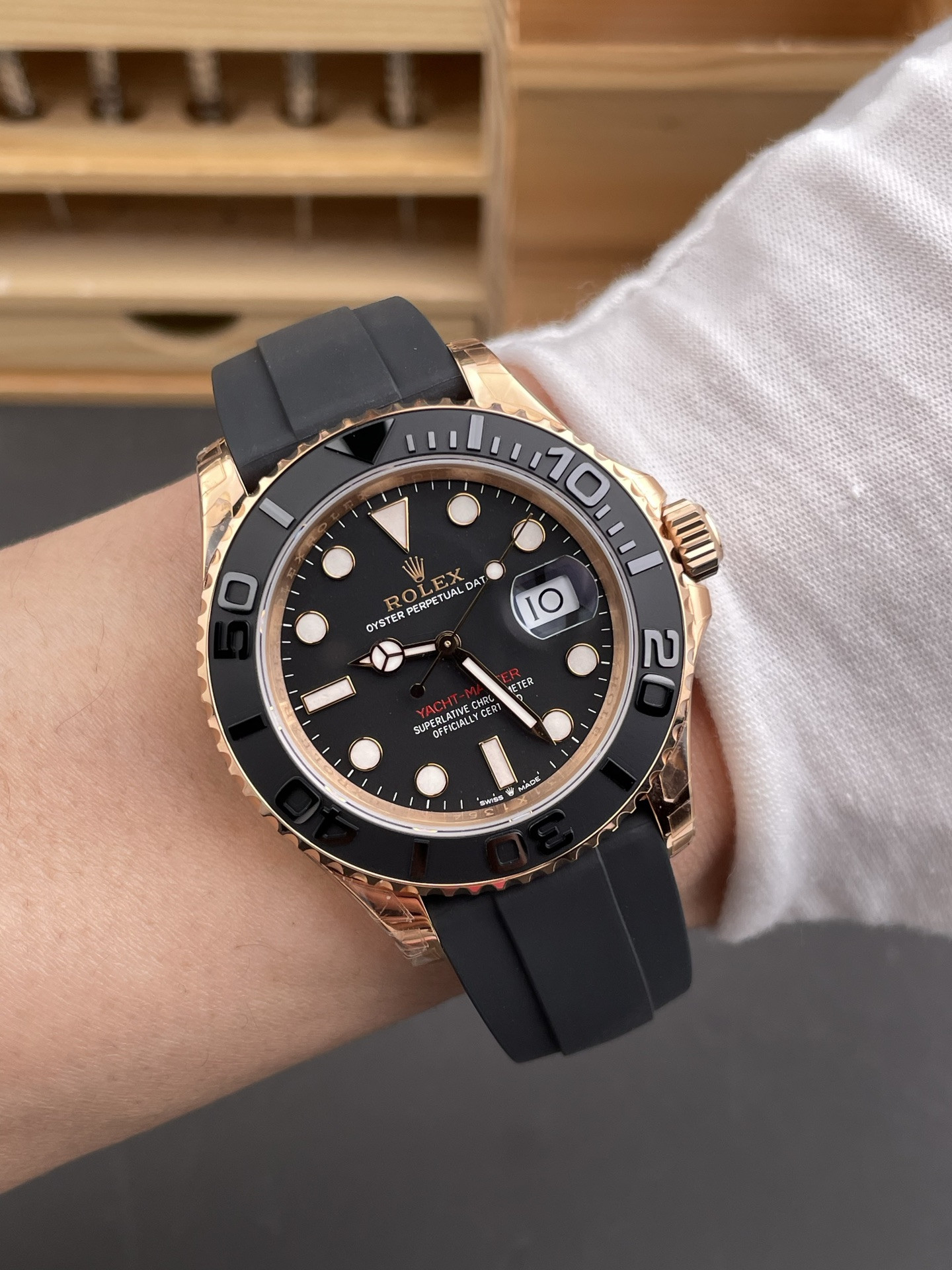 Rose Gold Yacht-Master VS Factory