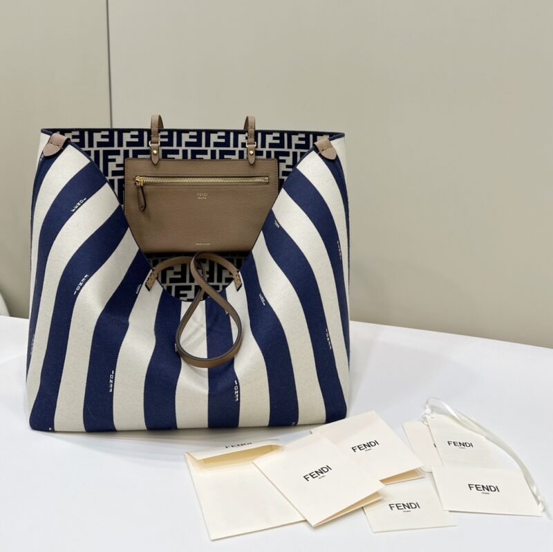 Replica Fendi Two Side Small Tote Blue