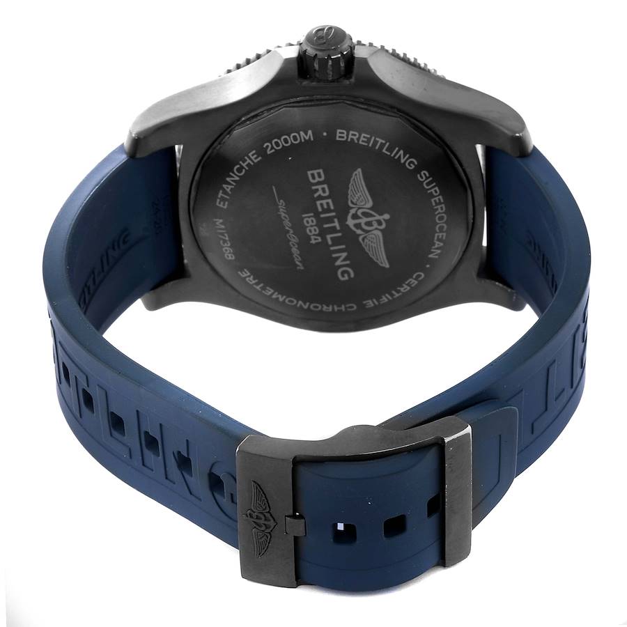 Breitling Superocean 46 Blue Dial DLC Steel Mens Watch M17368