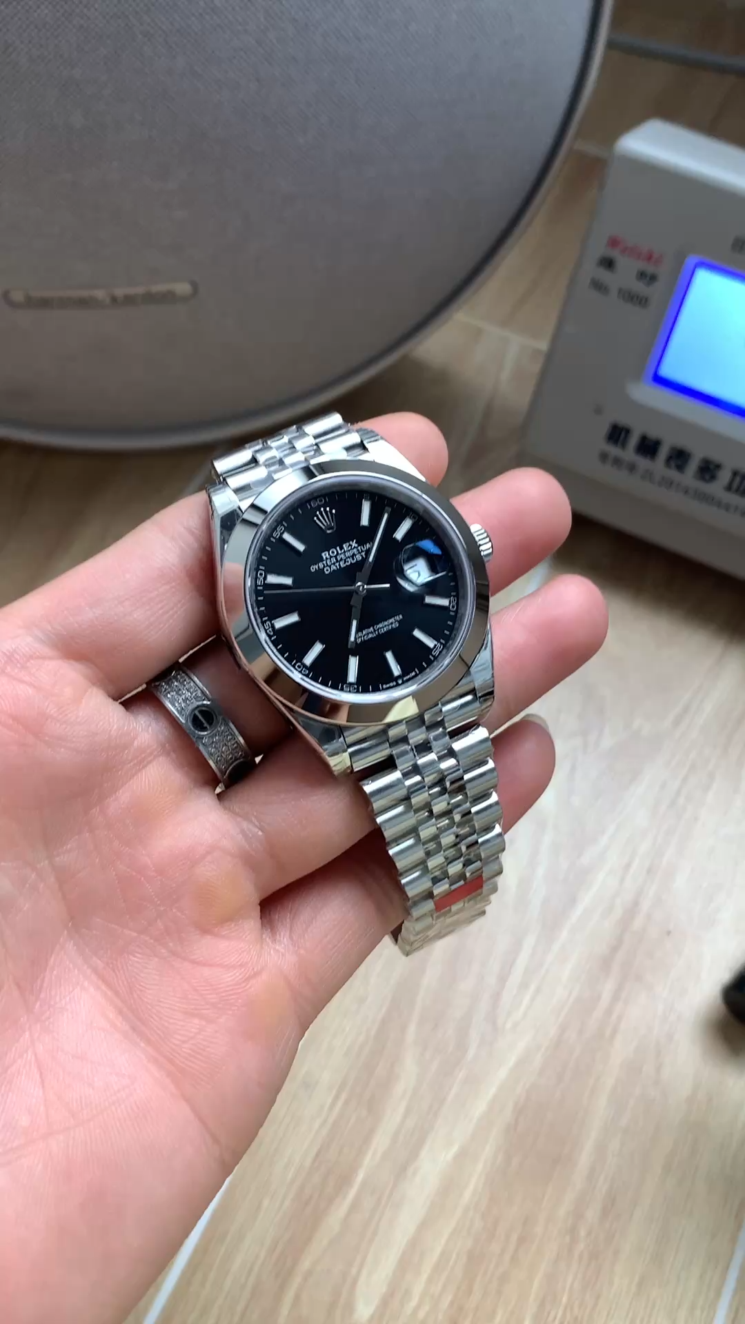 Rolex Datejust 41 41mm 126300 0012 Bright Black Index Dial