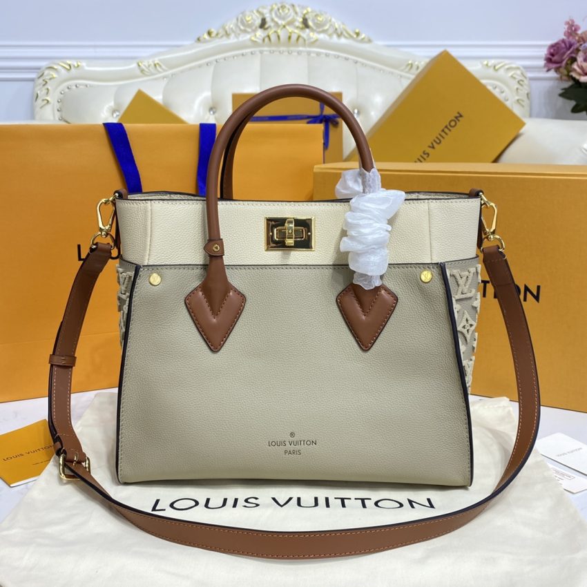 Replica Louis Vuitton On My Side Beige