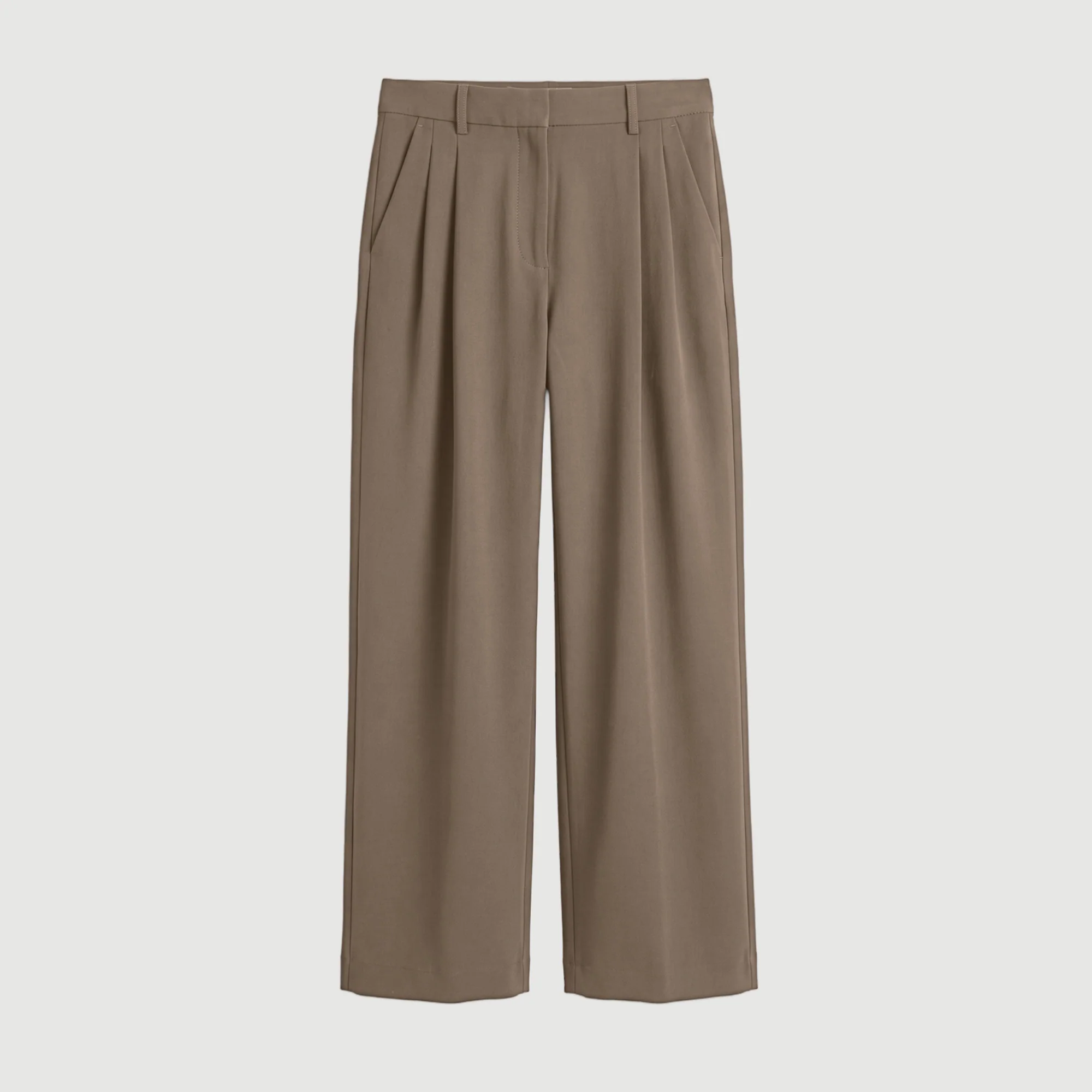 Aniya Double-Pleated Tailored Pant (Petite)