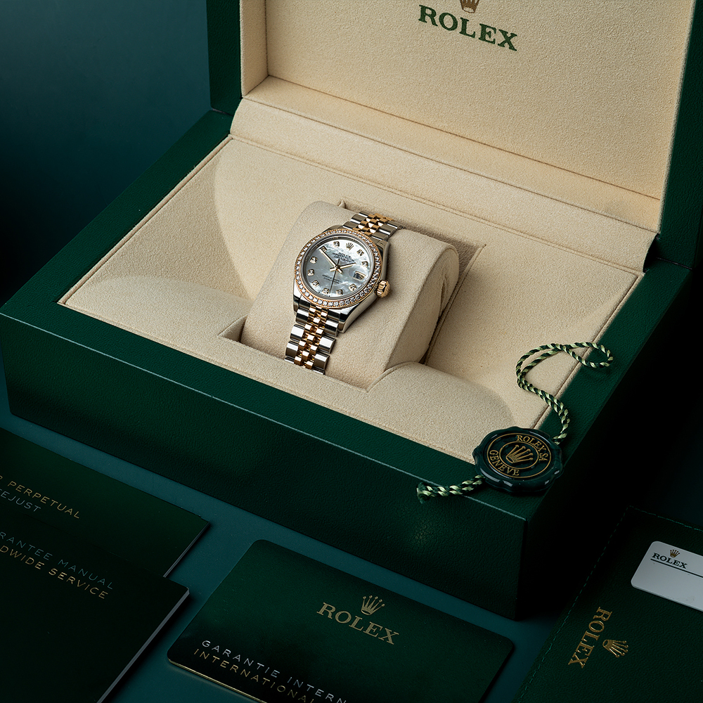 ?Limited Stock-Rolex Lady Datejust 28mm/31mm/36mm 18K Yellow Gold Jubilee Bracelet Diamond Bezel Mother of Pearl Diamond Dial Ref: 279381RBR-0013 /Ref: 279383rbr-0019